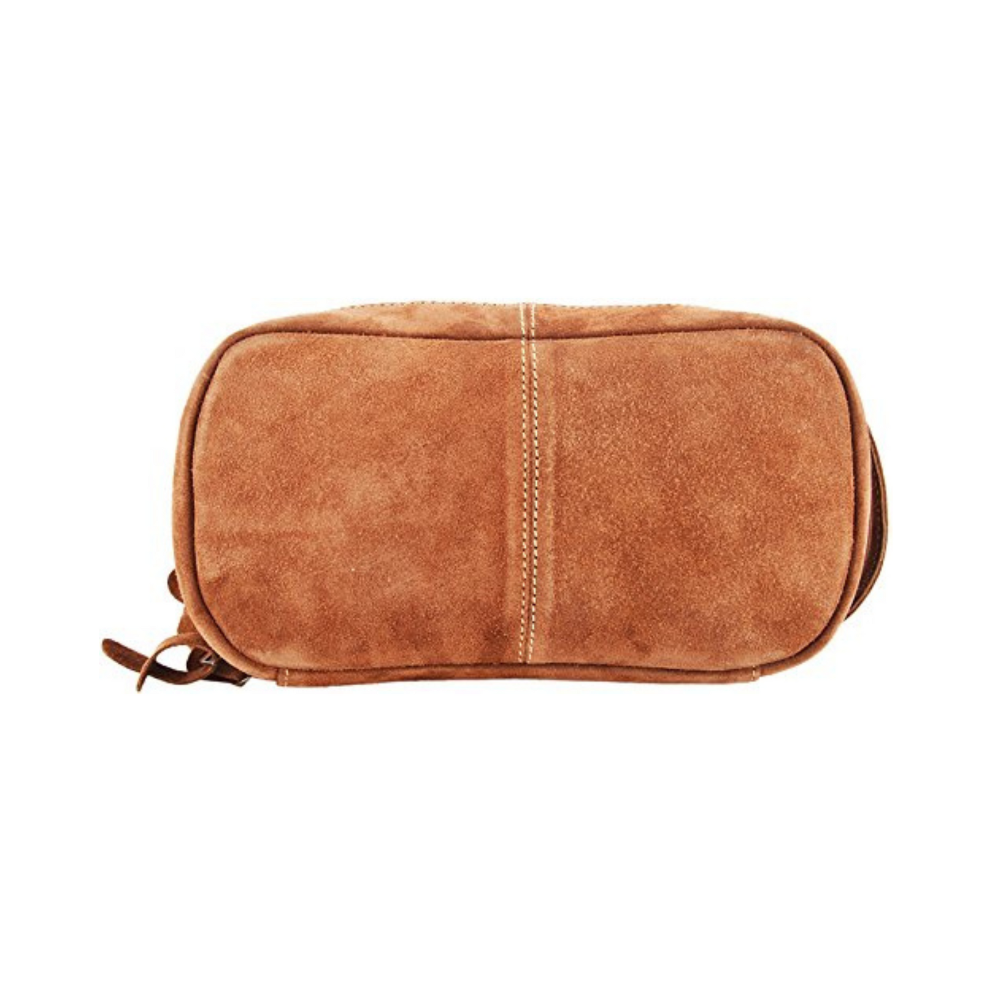 Jasper Suede Dopp Kit Brown
