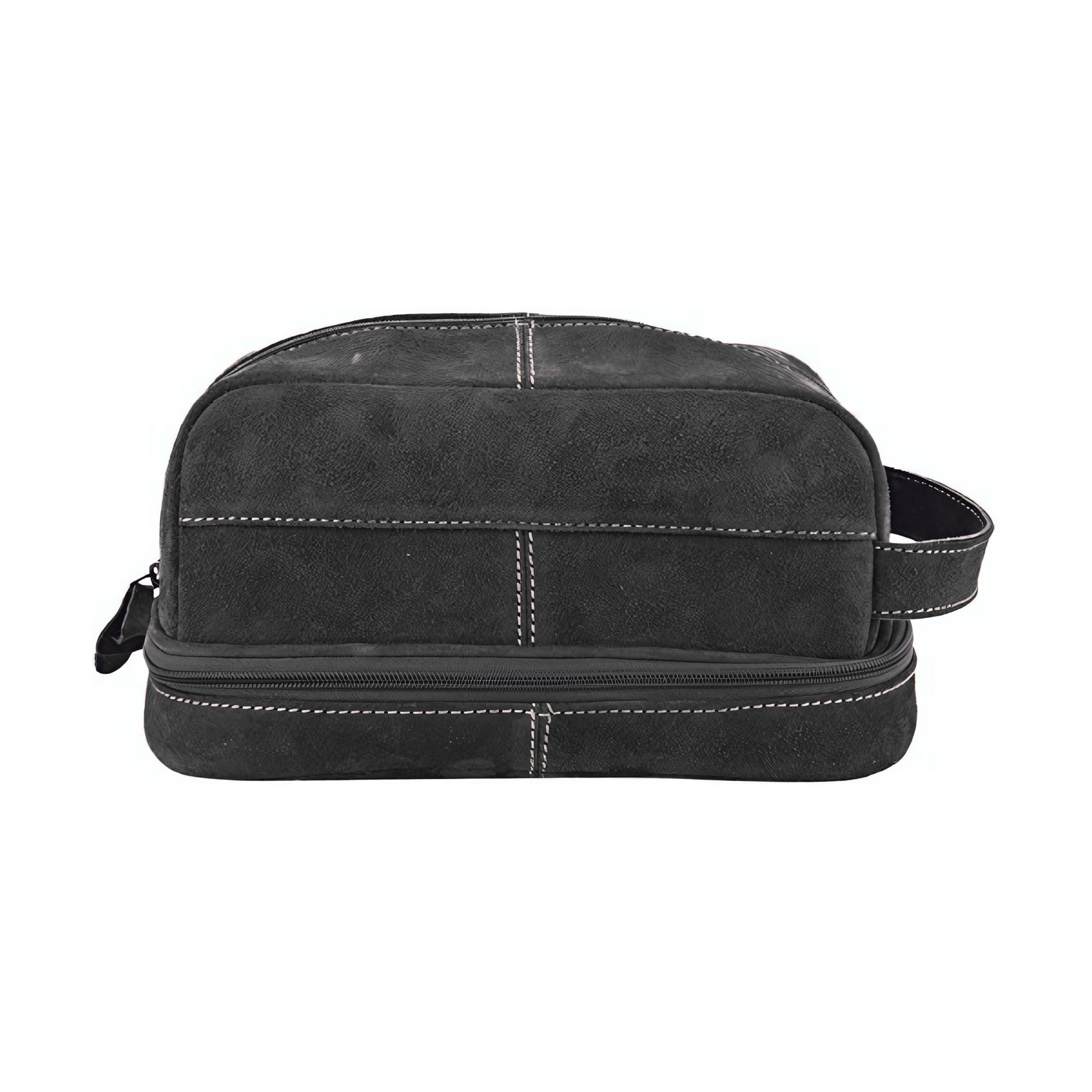 Jasper Suede Dopp Kit Black