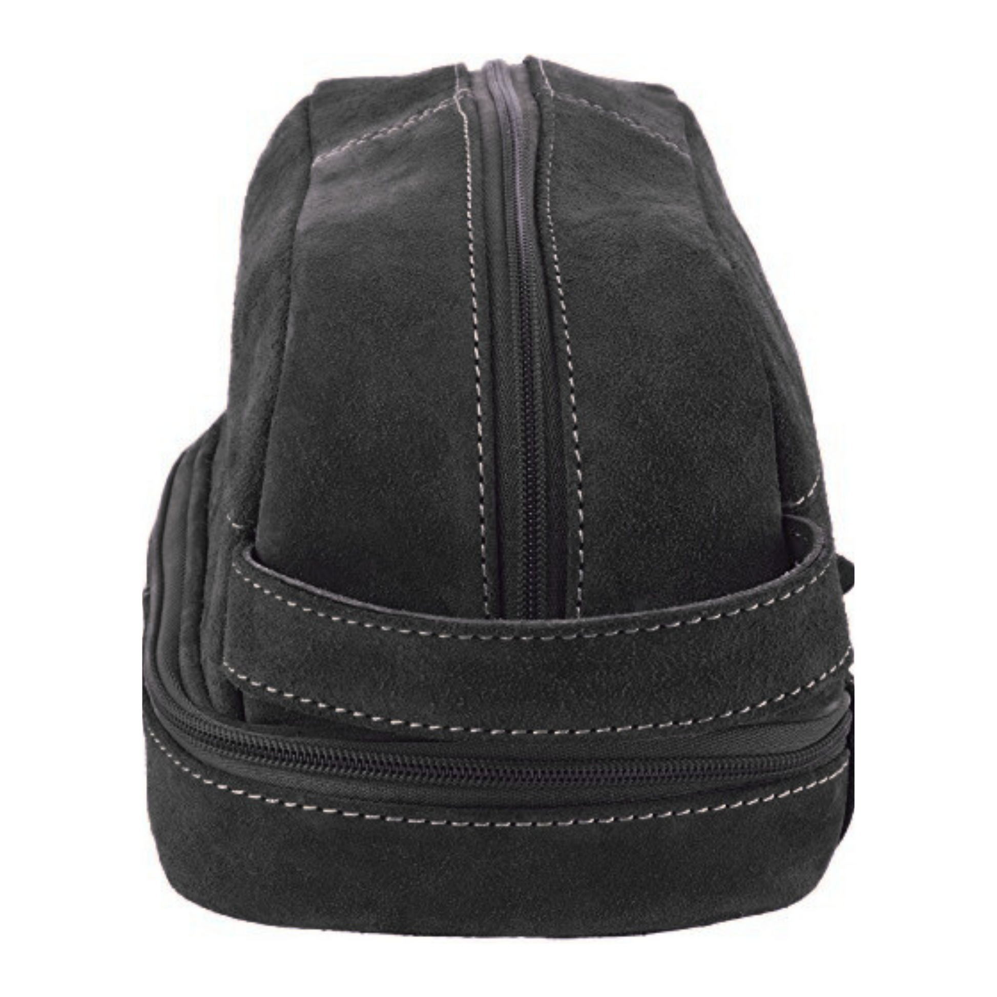 Jasper Suede Dopp Kit Black
