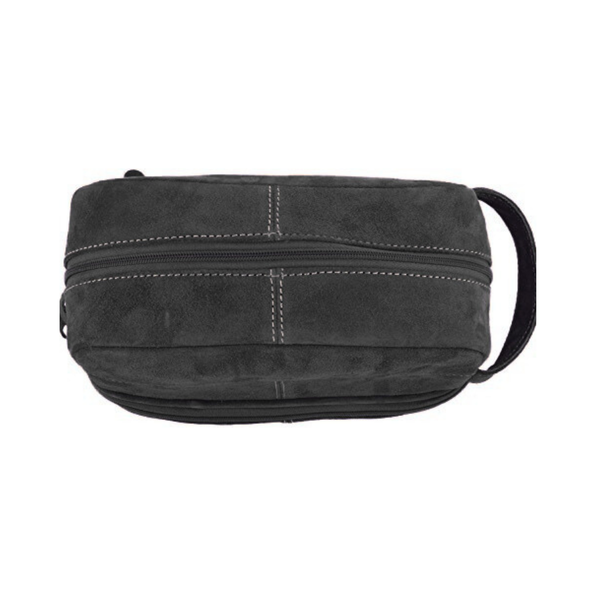 Jasper Suede Dopp Kit Black