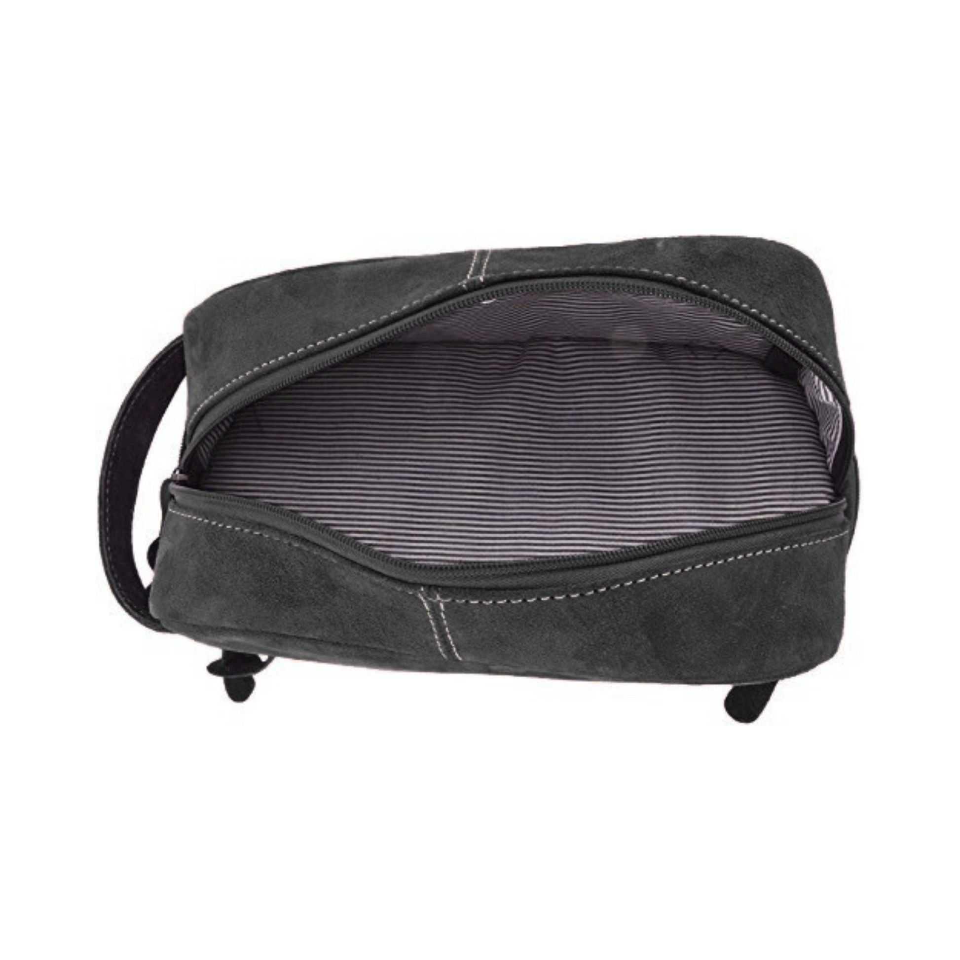 Jasper Suede Dopp Kit Black
