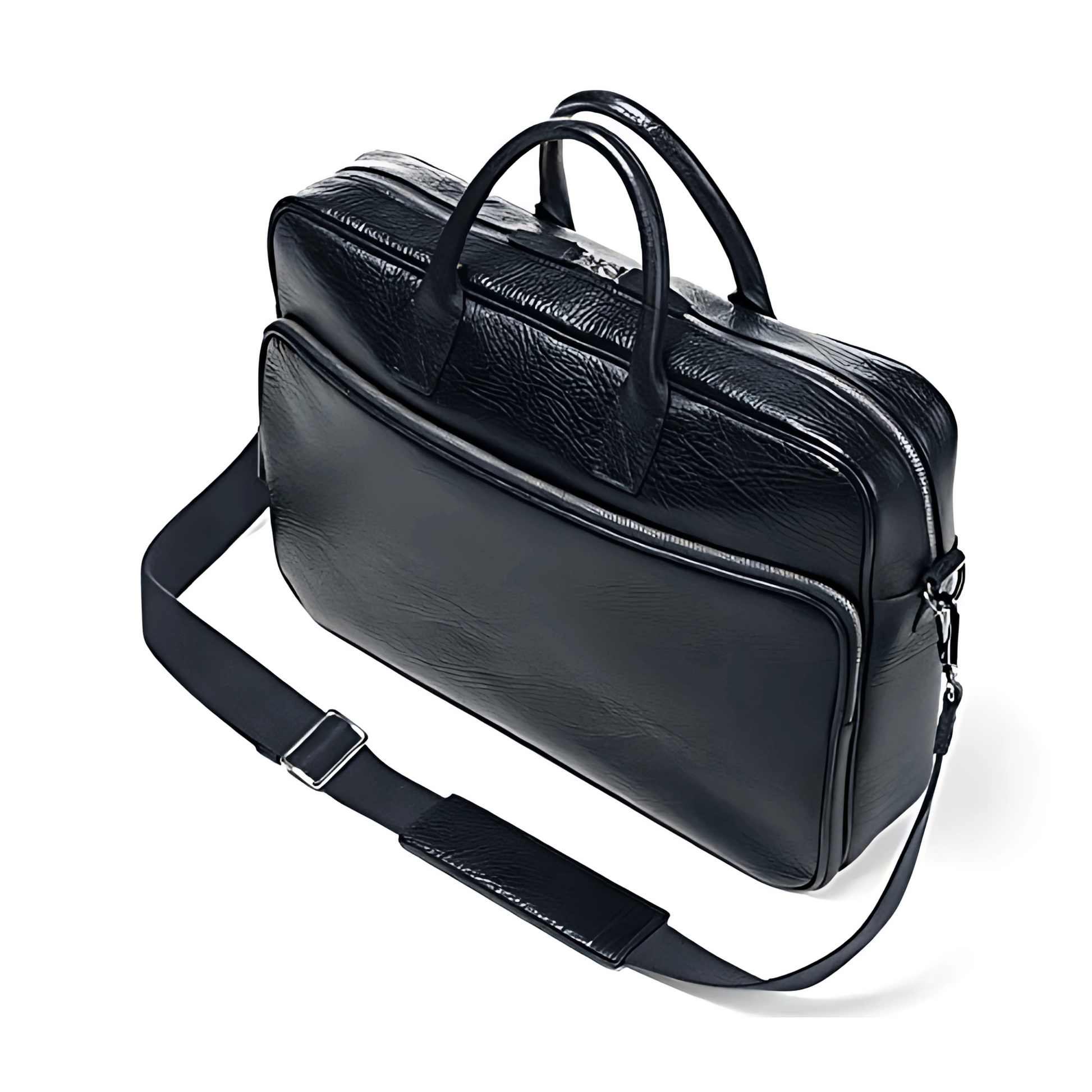 The Hamilton Executive Leather Laptop Bag – Black